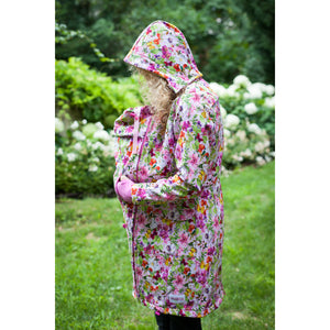 babywearing coat, FLOWERS