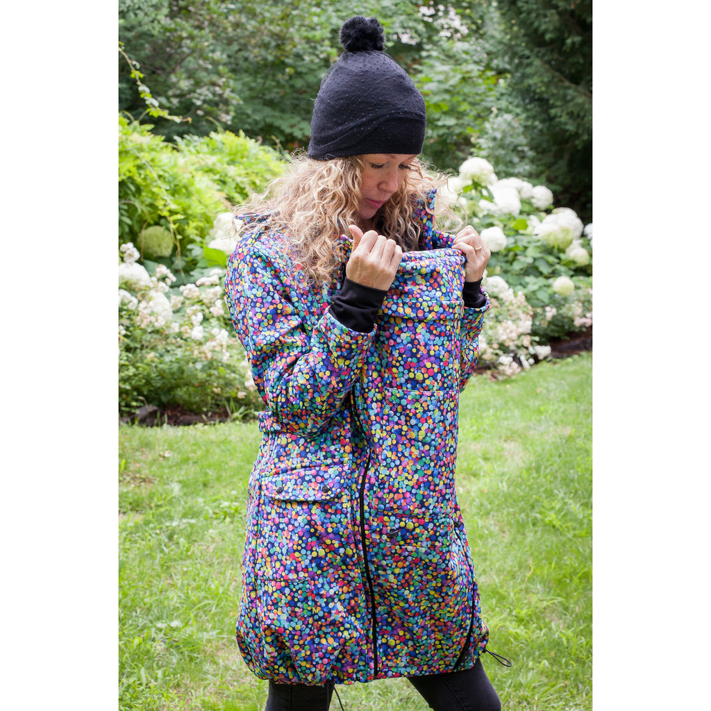 babywearing coat COLOR DOTS NANA wear