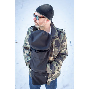 daddy babywearing coat, CAMO